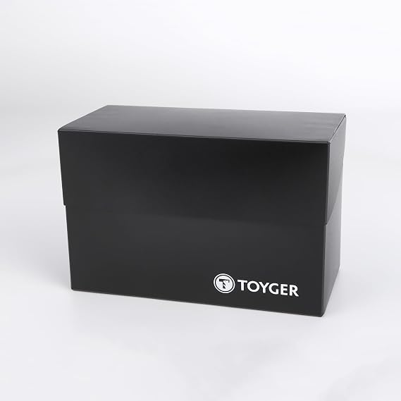 TOYGER Dual Deck Case Nested Super Versatile Large Capacity Deck Case  with 2 Separators Black