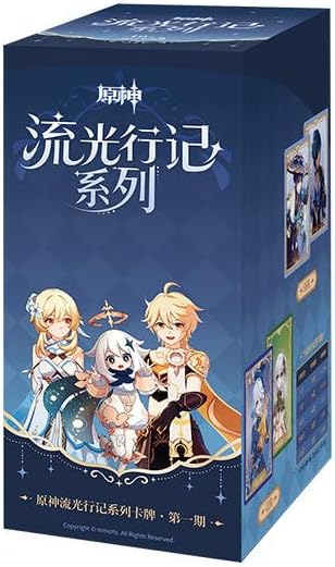 原神 流光行記 シーリズ Vol.1 公式グッズ 18パック入り コレクションカード 1BOX カード りゅうこうこうき トレーディングカード SR仕様 ホログラム加工 全種ランダム封入 並行輸入品