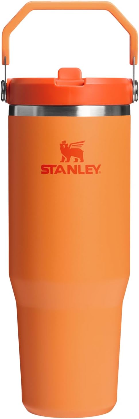 STANLEY Classic IceFlow Stainless Steel Tumbler with Straw, Vacuum Insulated Water Bottle for Home, Office or Car, Reusable Cup with Straw Leakproof
