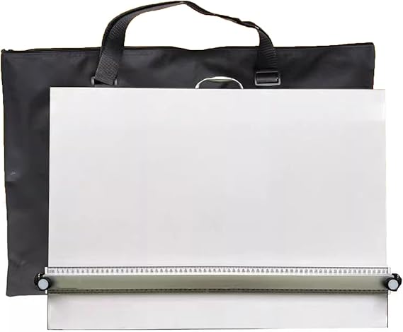 Drafting Board with Parallel Motion, Portable Drawing Board with Parallel Bar, A2 Size for Artists, Architects, Students & Professionals