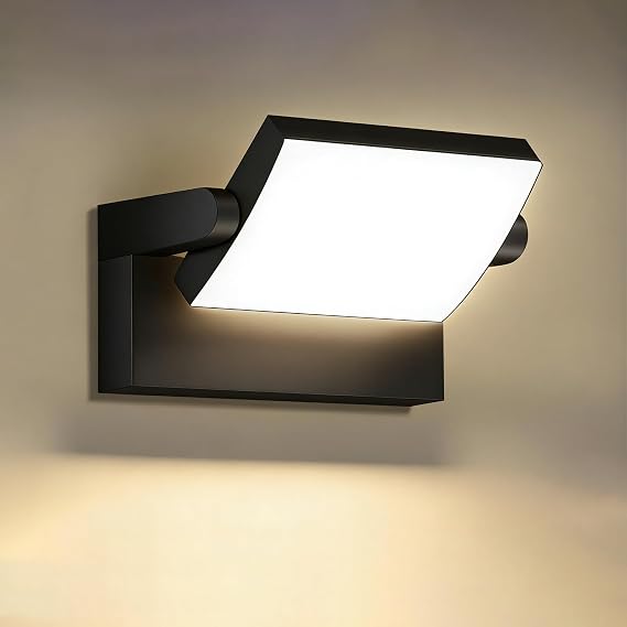 LED Wall Light, LED 27W,Adjustable Head,Warm White,3000K,Dark Grey Exterior Lighting for Garden, Porch, Corridor, Balcony,Garage,Anthracite