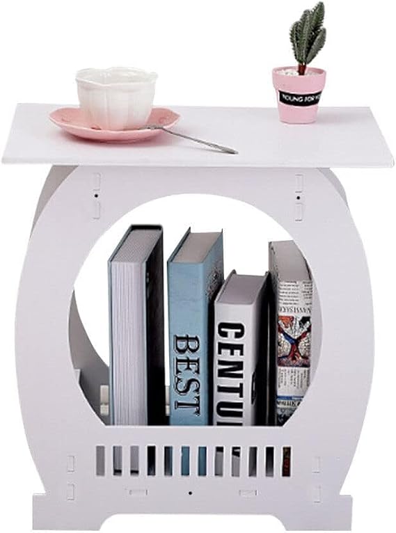 Small Side Table Side End Coffee Table Beside lamp Stand Nightstand Storage Shelf for Living Room Bedroom Bathroom Office Hallway