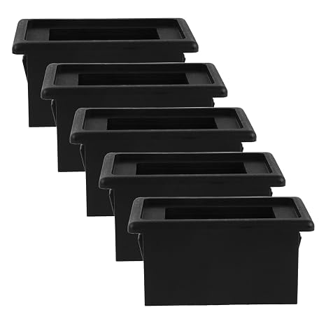 5pcs Black Plastic Toggle Switch Panel Bracket with Single Slot Modular Design and Heat-resistant Features for Car and Rv Use, Sturdy Rocker Switch Mounting Frame