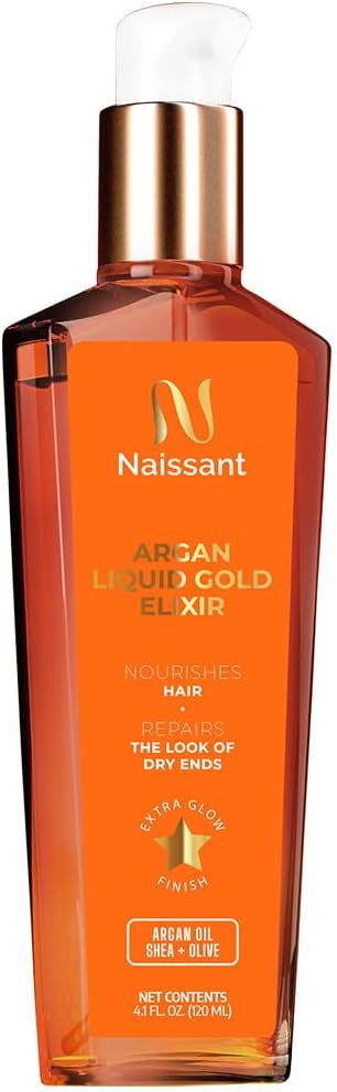 Naissant Argan Oil Elixir - Aceite de Argán, 4.1 Fluid Ounce (120ml)