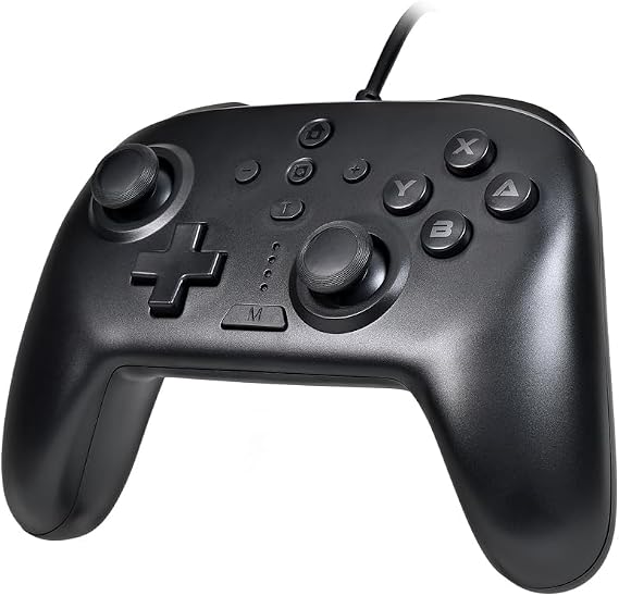アクラス Switch2/Switch/PC用コントローラーターボ EX軽量/有線接続/背面ボタン/ボタン割り当て/連射ホールド（ブラック）
