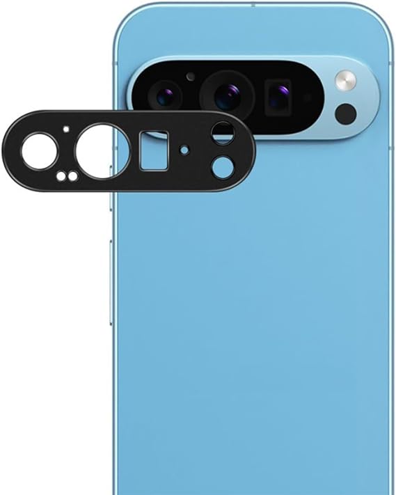 Microcase Google Pixel 9 Pro XL Uyumlu Kamera Lens Koruma Halkası - Kapalı Tasarım -Siyah AL3401
