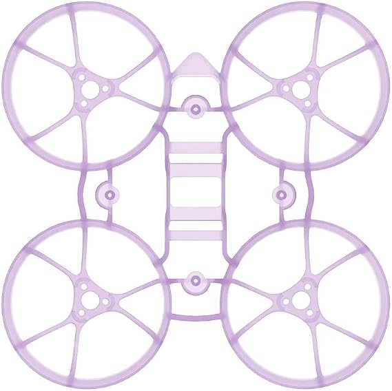 DTRNYCZ Drone parts For BETAFPV Meteor65 Air Brushless Whoop 65mm FPV Frame KIT PP Material 1S Lipo 0702/0802 Motor For FPV RC Quadcopter Drone(Transparent Purple)