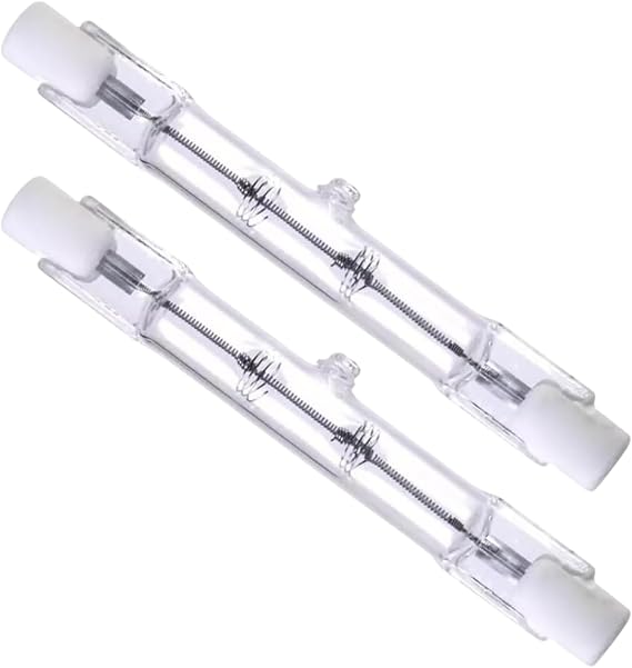 R7S 120w = 150w 78mm Halogen Bulb Floodlight Security Light Linear Bulbs R7S J28 Flood Light (Pack of 2) [Energy Class G]