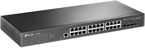 TP-Link TL-SG3428X, JetStream 24-Port Gigabit L2+ Managed Switch with 4 10GE SFP+ Slots