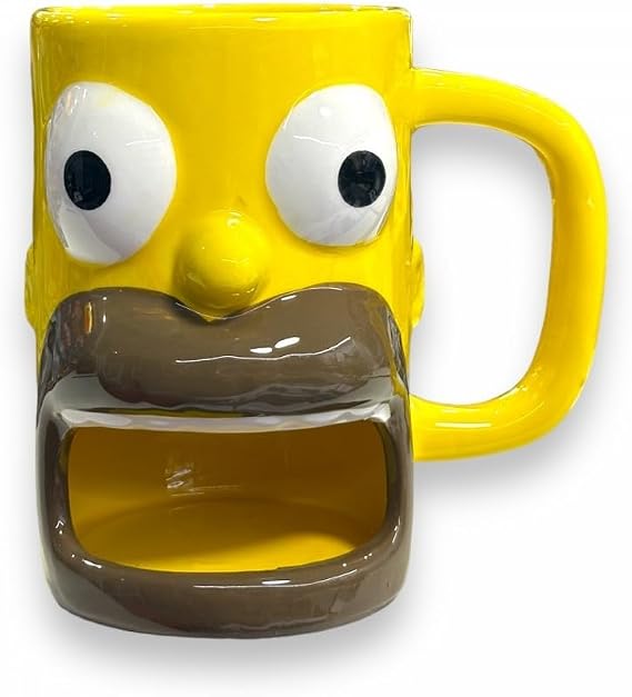 The Simpsons Homer Baba Seramik 3D Kupa Bardak