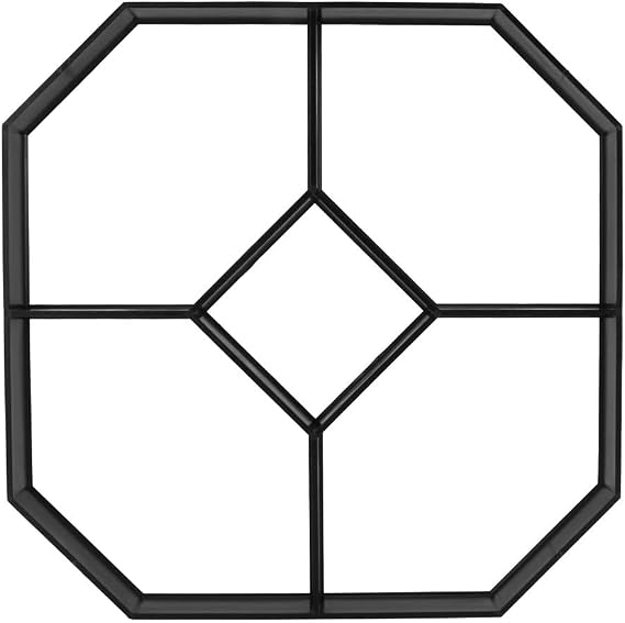 Hexagonal DIY Concrete Paving Mold Cement Brick Walk Paths Maker for Garden Yard Patio High Quality PP Material Durable Wear Resistant Reusable Easy to Use 40.5x40.5x4cm