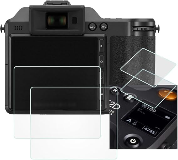 X2D Top+LCD Screen Protector for Hasselblad X2D x2d Camera, Ultra-Clear Anti-Scratch Bubble-Free Tempered Glass Cover for Hasselblad X2D x2d-2+2Packs