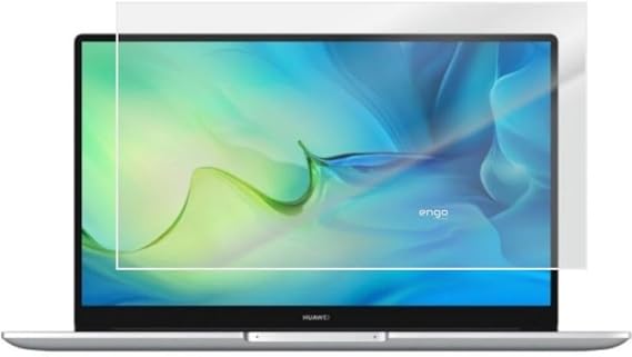 Engo Huawei Matebook D15 I7 15.6 İnç İle Uyumlu Mat Ekran Koruyucu Notebook, Yansıma Ve Parlama Önleyici Parmak İzi Bırakmayan Laptop Koruma, 9H Temperli Kırılmaz Esnek Nano Cam 16:9