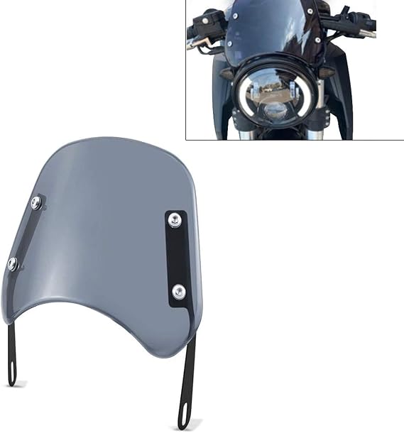 Craftride Windshield compatible with Kawasaki Zephyr 1100/750 / 550 FB3 smoke grey