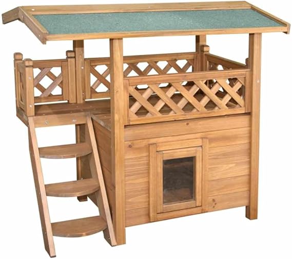 Kerbl Cat House Lodge, 77 x 50 x 73 cm, Brown