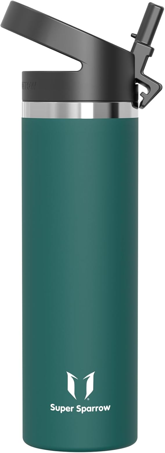 Sparrow Insulated Water Bottle with Straw Metal Bottles 500ml/750ml/1L/1.5L