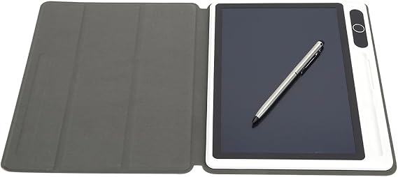 Digital Notebook, Digital Notebook With Pen With 9 Inch Business Supplies Hand Painting Tool Smart Notebook for Women Man Electronic Notepad LCD Tablet (Black (with leather case)) (Red (with leather