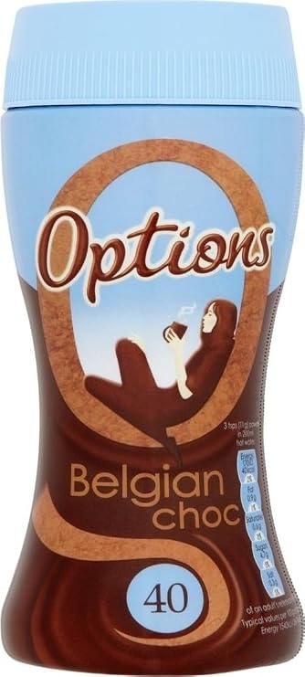 Options Belgian Hot Chocolate, 220g Jar