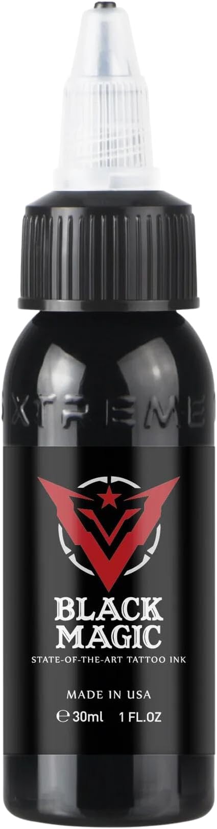 Xtreme Ink Black Magic Tattoo Ink, Experience the fascination of premium black pigments, smooth application, true color, and uncompromising safety - Enhance your art with Xtreme Tattoo Ink 1 oz.
