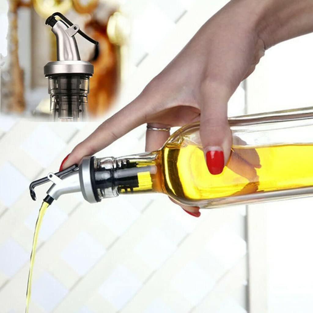 Bottle Tip Serving Apparatus with Lid Dropper Oil Holder Stopper 3 PCS-