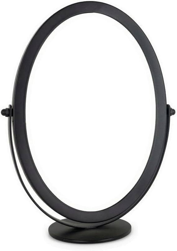 Impressions Vanity Mirror Combined With 360°rotation Round,Black