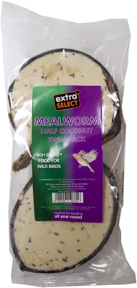 Extra Select Wild Bird Half Filled Coconuts 2pk