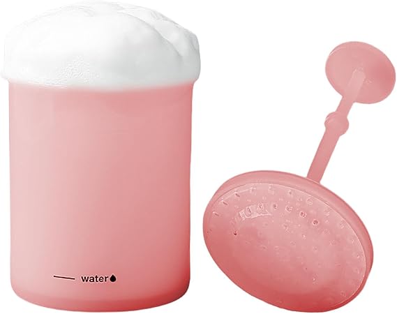 Soap Foamer,Face Cleanser Foaming Bottle Bubble Foamer - Ergonomic Facial Cleansing Tool, Skincare Cleanser Foam Maker for Travel, Household