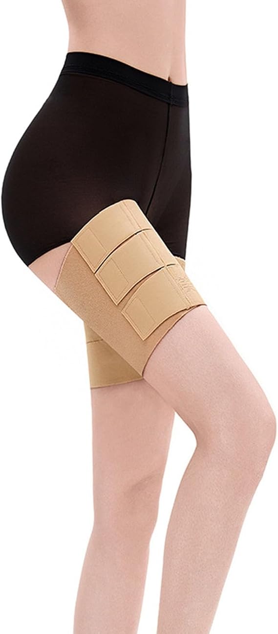 Post Surgery Lipo Compression Thigh Wrap Adjustable Leg Shaper Sleeves for Slimmer Tighten Leg