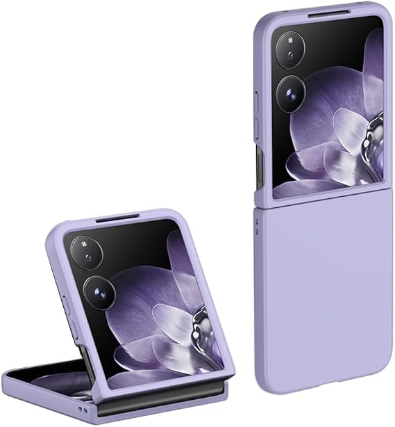 Case Compatible with Xiaomi Mix Flip 2, Anti-Scratch Ultra-thin Hard PC Protective Case, Fold Cover-Purple