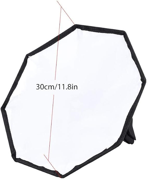 AK Flash Diffuser 30 cm Portable Softbox Diffuser for Speedlight Flashes