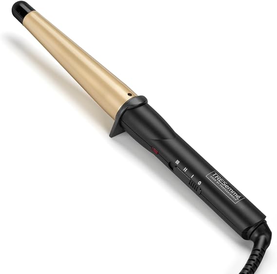 TRESemme Conical Curling Wand, Textured Waves and Curls, 19-32mm, Black