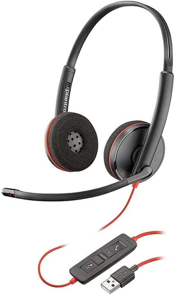Plantronics Stereo USB Kulaklık 'Blackwire C3220', Siyah