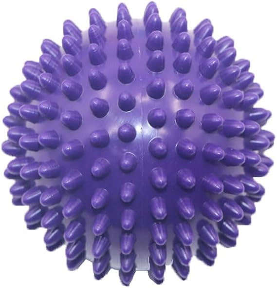 Exercise Balls Soft Pilates Ball - Exercise Core Pelvic Exercise Stability Spiky Soft Massage Ball Trigger Point Reflexology Stress Release Body Spiky Balls Fitness Finger Rel(Size:9cm,Color:Purple)
