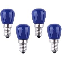 4 Pack E14 LED Light Bulb, E14 Blue Light Bulb 3W, 300LM, AC220-240V, Non-Dimmable, Energy Saving Lamp Bulb, for Fridge, Cooker, Hood, Home Lighting [Energy Class B]