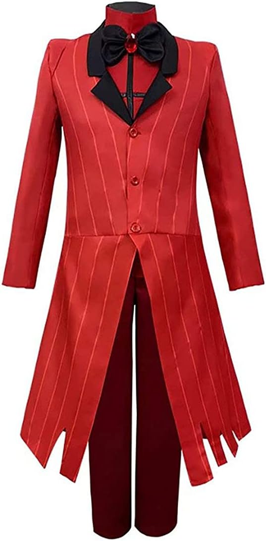 Hazbin Hotel Angel Dust Alastor Cosplay Costume Anime Cosplay Uniform Halloween Party Costume Fancy Dress for Men Women Outfit Full Set