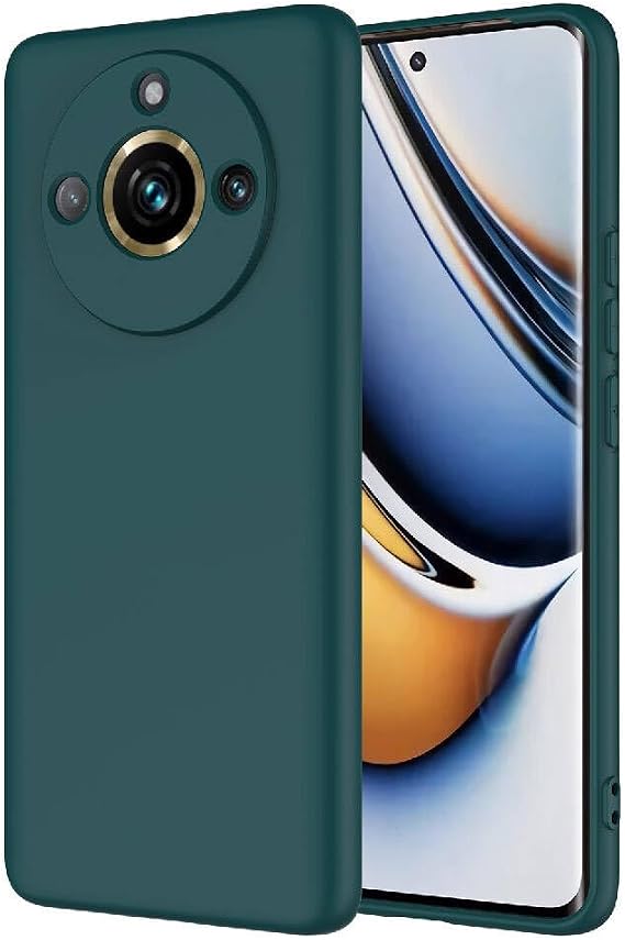 Realme 11 Pro Plus Kamera Korumali Mara Lansman Kapak Koyu Yeşil
