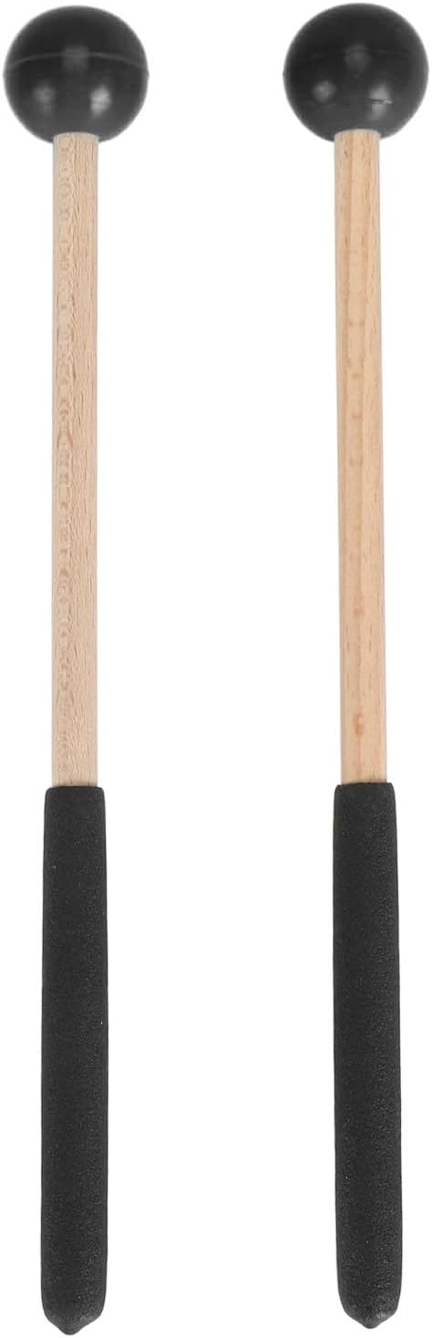 Percussion Mallets for Xylophone and Bell Drum Rubber Head Orchestral Hand Percussion Sticks Tuned Percussion Beaters for Music Education Band Practice and Classroom Use