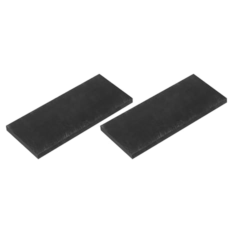 sourcing map Graphite Block Ingot Rectangle Graphite Electrode Plate Board 100x50x5mm for Melting Casting, Electrolysis Electroplating, 2 Pcs