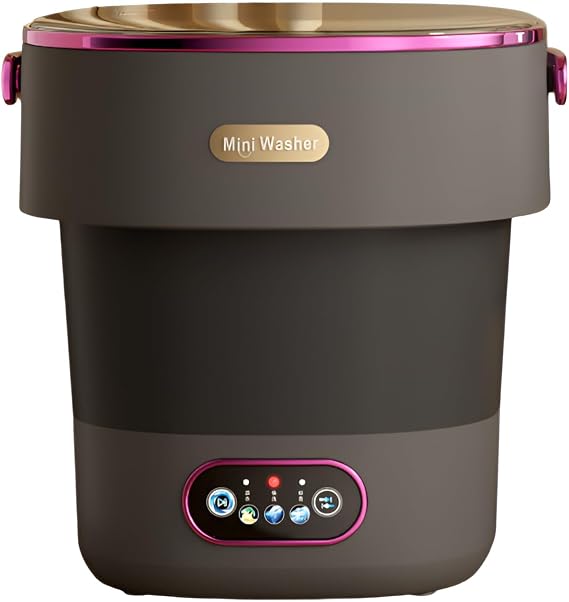 Mini Washing Machine, Foldable, 2.8 gal 13 L Large Capacity, Small Washing Machine, Water Saving, Power Saving, Rapid Dehydration, Portable Washing Machine, 10/15 Minutes Wash, 2 Minutes