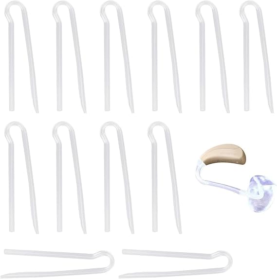 12Pcs Hearing Aid Tubes NHS, 3.1 * 2.0mm Replacement Tubes BTE Seniors