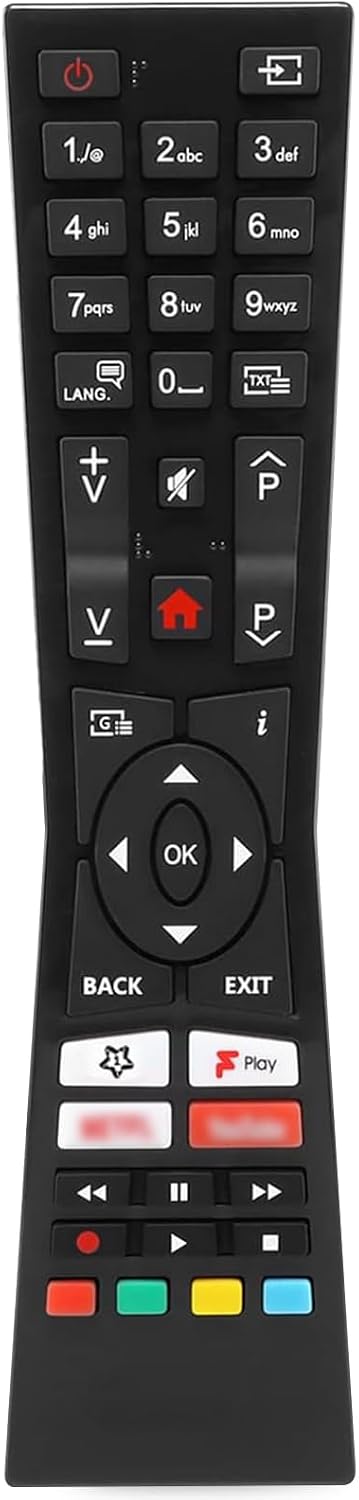 Replacement Remote RM-C3236 for JVC TV Remote Control Smart 4K UHD Ultra HD HDR LED LCD TVs RM-C3231 RM-C3232 RM-C3338 RM-C3339 RC43101, No Setup Required