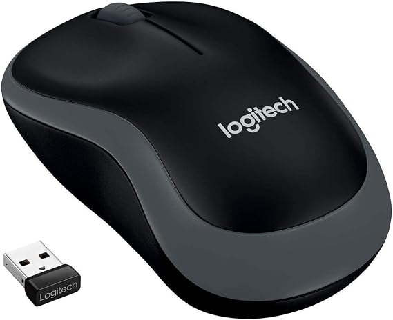 Logitech M185 Wireless Mouse for Windows, Mac and Linux - Silver