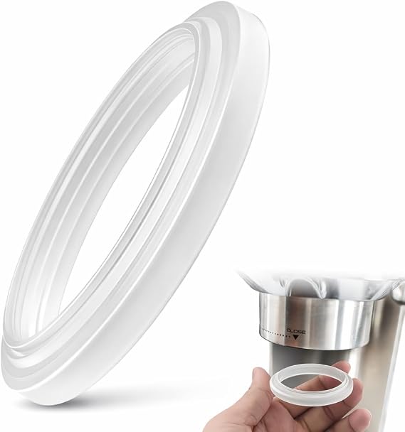 Silicone Steam Ring Grouphead Gasket Compatible with EC680, EC685, EC785, EC885, EC850, EC860 Replacement Sealing Ring for Espresso Machines Heat Resistant & Durable(White)