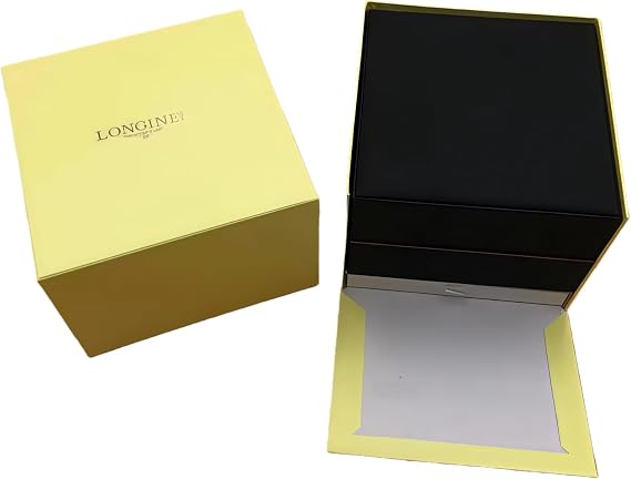 Solid Wood Watch Storage Box Hard Shell Glossy Exterior Soft Cushion Protective Case Heavy Duty for Longines HydroConquest
