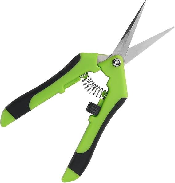 Pruning Shears, Pruning Scissors, Garden Snips, Pruners, Trimming Scissors, for Fruit Branch Bonsai Flower Plants(Green)