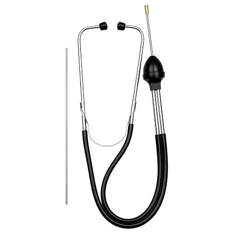 Engine Stethoscope Set,Professional Automotive Mechanics Stethoscope,Mechanics Engine Diagnostic Tool,Noise Detector,Stainless Steel Listening Equipment Repair,for Car Jeep Bus.