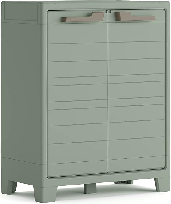 Keter Planet Outdoor Indoor Base Garage Utility Multi purpose Cabinet - Green