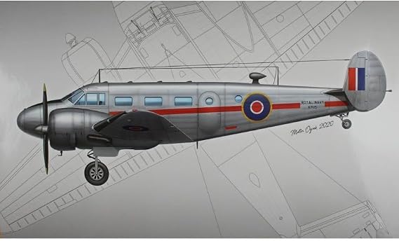 Pm Model Beechcraft C-45 Expeditor Royal Navy Plastik Uçak Maket Kiti