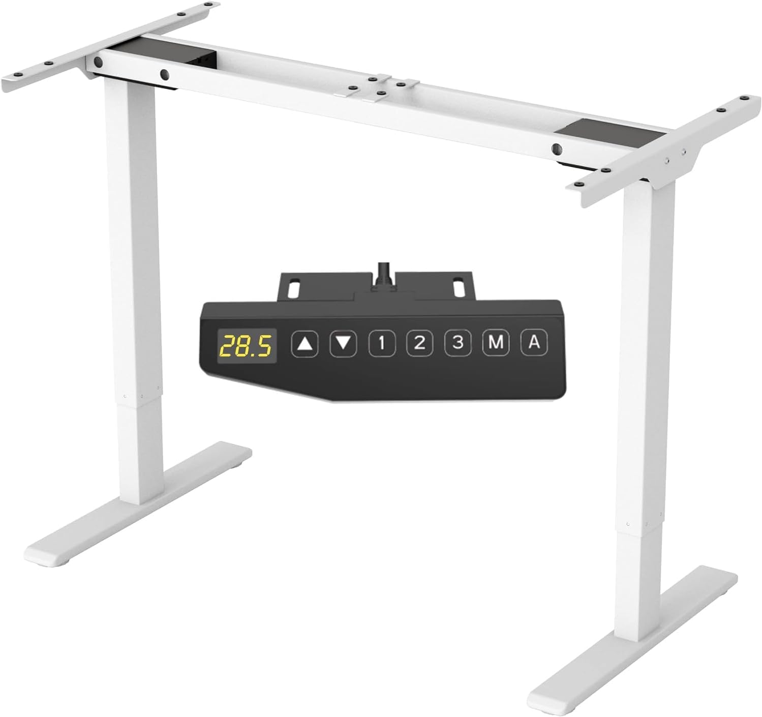 FLEXISPOT Standing Desk Dual Motors，Sit Stand Desk Height Adjustable Desk Stand Up Desk Electric Standing Desk Adjustable Standing Desk with Memory Smart Pannel EB2 Series White Frame Only