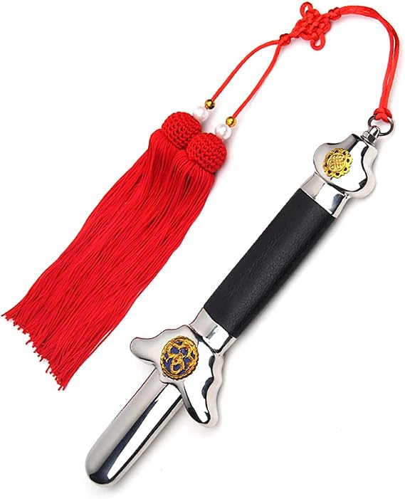 Extendable Chinese Taichi Sword with Free Luxury Red Sword Tassel And PU Leather Bag,90cm